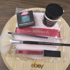 6pc Mehron Deal Box body puff brushes glosstone eye cream setting powder bundle