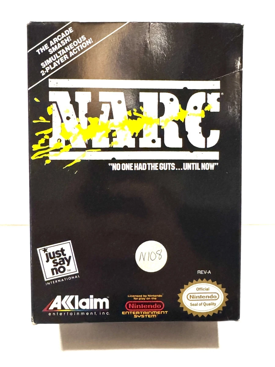 FC★NARC NES 海外版(国内本体動作不可)★箱付・説明書付・ソフト付 Nintendo NES NARC Video Games for sale - eBay
