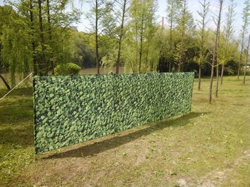 Camouflage Hedge 4 Pole Windbreak Beach 
