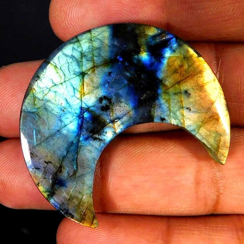 Pendentif Labradorite Naturelle 70 Carats - Pierre Cabochon De Madagascar | Bijou Unique