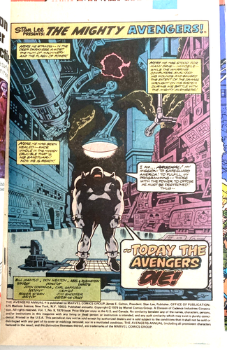 THE AVENGERS ANNUALS. NUMMERN 6, 9 & 22. (3 HEFTE 1976 & 1993 LOT). 1. SERIE. - Bild 7 von 14