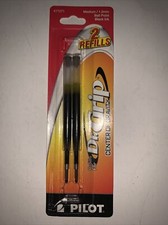 PILOT Dr. Grip Center of Gravity Ballpoint Ink Refill, Medium Point, Black Ink,
