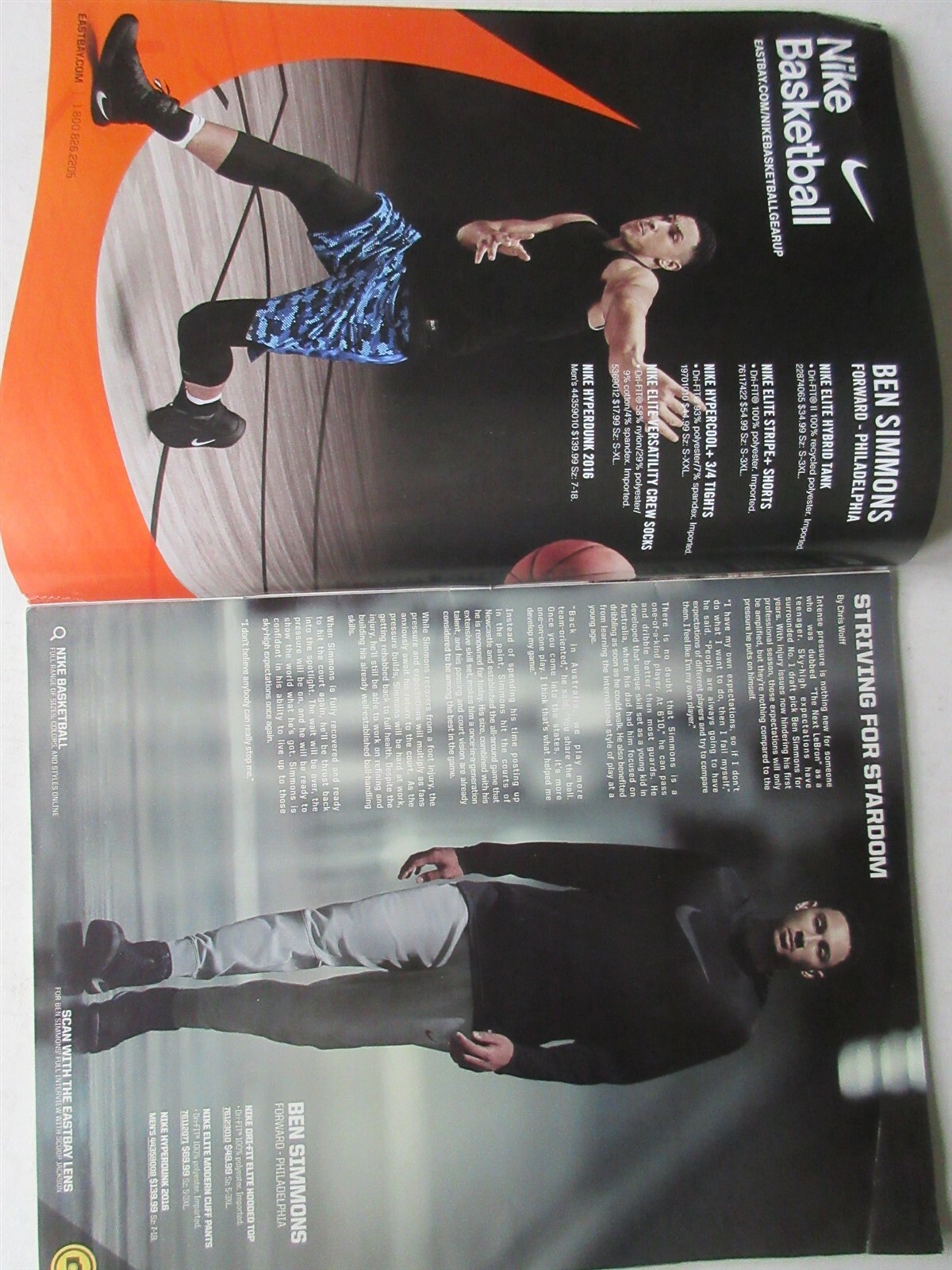 Ben Simmons- Eastbay catalog November 2016