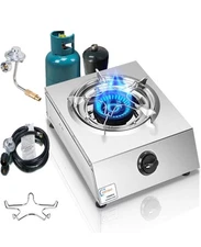 Propane Stove Single Burner Propane Stove 1 Burner 12000 BTU Dual Fuel Auto I...