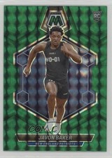 2024 Panini Mosaic Rookies Green Mosaic Prizm Javon Baker #380 0t6o