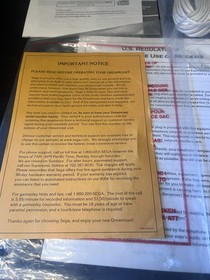 Sega Dreamcast Console Box Controller Paperwork Tested Works Great Demo Disc