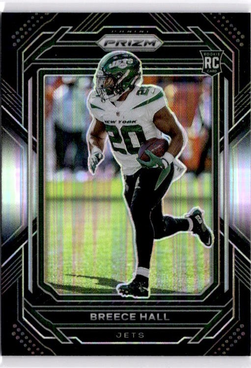 2022 Panini Chronicles #PB-17 Breece Hall Prizm Black Silver