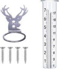 Rain Gauge 7" Freeze-Proof Thickened Transparent Plastic Rain Gauge Outdoor