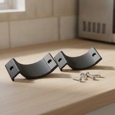 Shower Door Bypass Towel Bar Nylon Clip Replacement Brackets 2 Pack