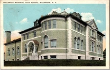 Millbrook Memorial High School Millbrook NY New York Vintage Postcard