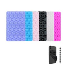 6 Pack Silicone Double-Sided Suction Cup Case Detachable Mount, Hands-Strong ...