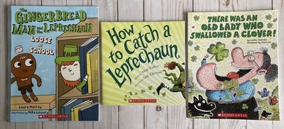 St Patrick s Day Books How To Catch A Leprechaun + Old Lady Clover + Gingerbread