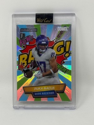 Puka Nacua 2023 Wild Card Alumination Bang! Comix Blue Rookie 39/50  AC-PN