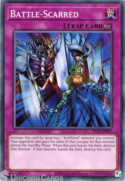 DCR-EN097 Battle-Scarred :: Common 25th Anniversary Edition Mint YuGiOh Card