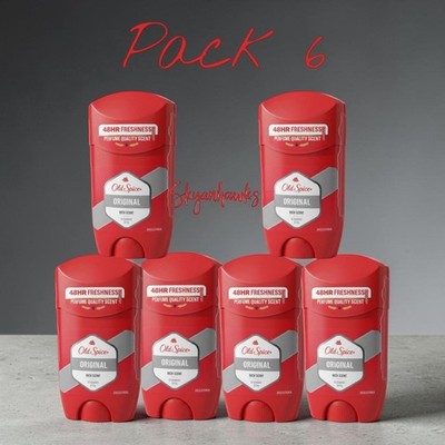 6 Packs Old Spice Original Rich Scent Deodorant Stick Original 1.7oz/50 ml each