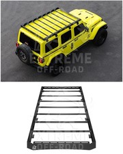 For 18-up Jeep Wrangler Jl Carbon Steel Black Top Full-length Roof Cargo Rack