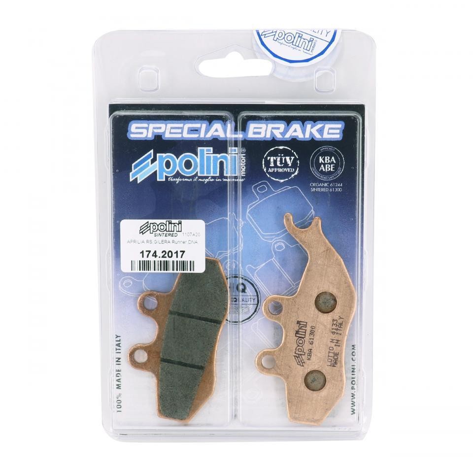 Plaquette de frein Polini pour scooter Piaggio Vespa GTS 250
