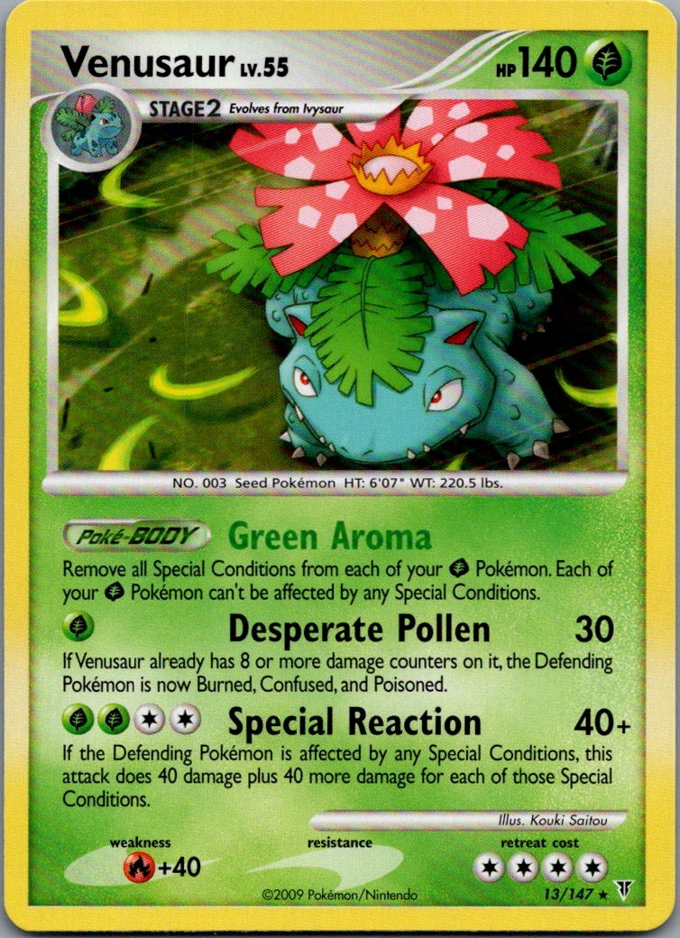 Venusaur (DPPt Supreme Victors) Rare Deck Exclusives 013/147 NM