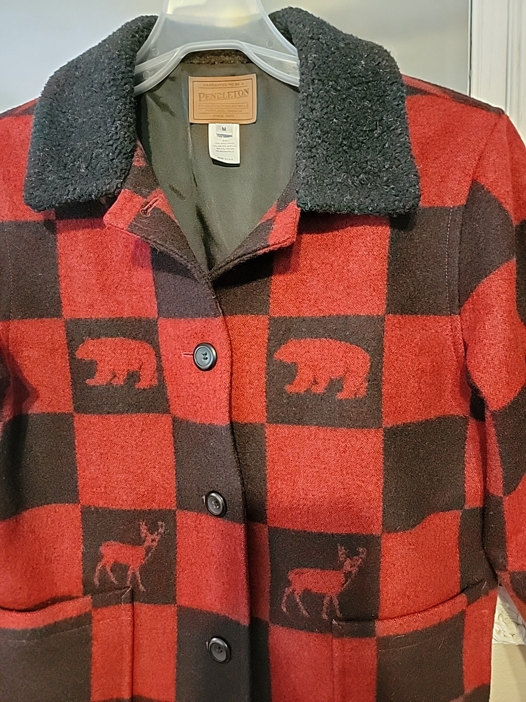 Pendleton Jacket And Purse Buffalo Print Wool Jac… - image 3