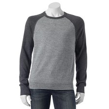 SONOMA Men's Classic-Fit Colorblock Fine Gauge Crewneck Sweater SZ: 4XB NWT