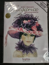John Clayton's Elegance Miniatures Cross Stitch Kit Heritage Sophia