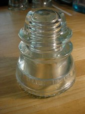 Hemingray - 42 Glass Insulator Clear - Made in USA