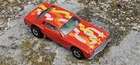 Hot Wheels Low Down Blackwalls Speed Machines Red W White Yellow Orange Stars