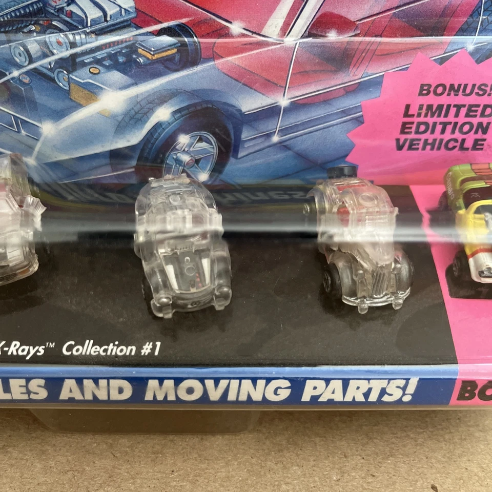 Micro Machines X-Rays Collection #1 Five Car Set +Bonus Camaro - 1991 SEALED NEW - Image 3 of 4