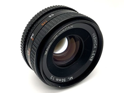 Yashica ML 50mm 1:2 Objektiv Festbrennweite (Yashica / Contax) Nebel!