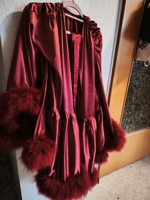 Luxury silk feather robe    | Maulbeerseide & Marabou-Federn