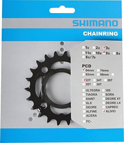 Shimano FC-M4000 Chainring 22T And Chain Protector-image