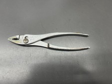 (W) VINTAGE CRESCENT TOOLS G-28 8" SLIP JOINT PLIERS - MINT COND - USA