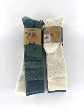 Alpine Design Womens Size M 5-10 Neo Snowsport Aztec Ski Socks 4 Pairs Blue New