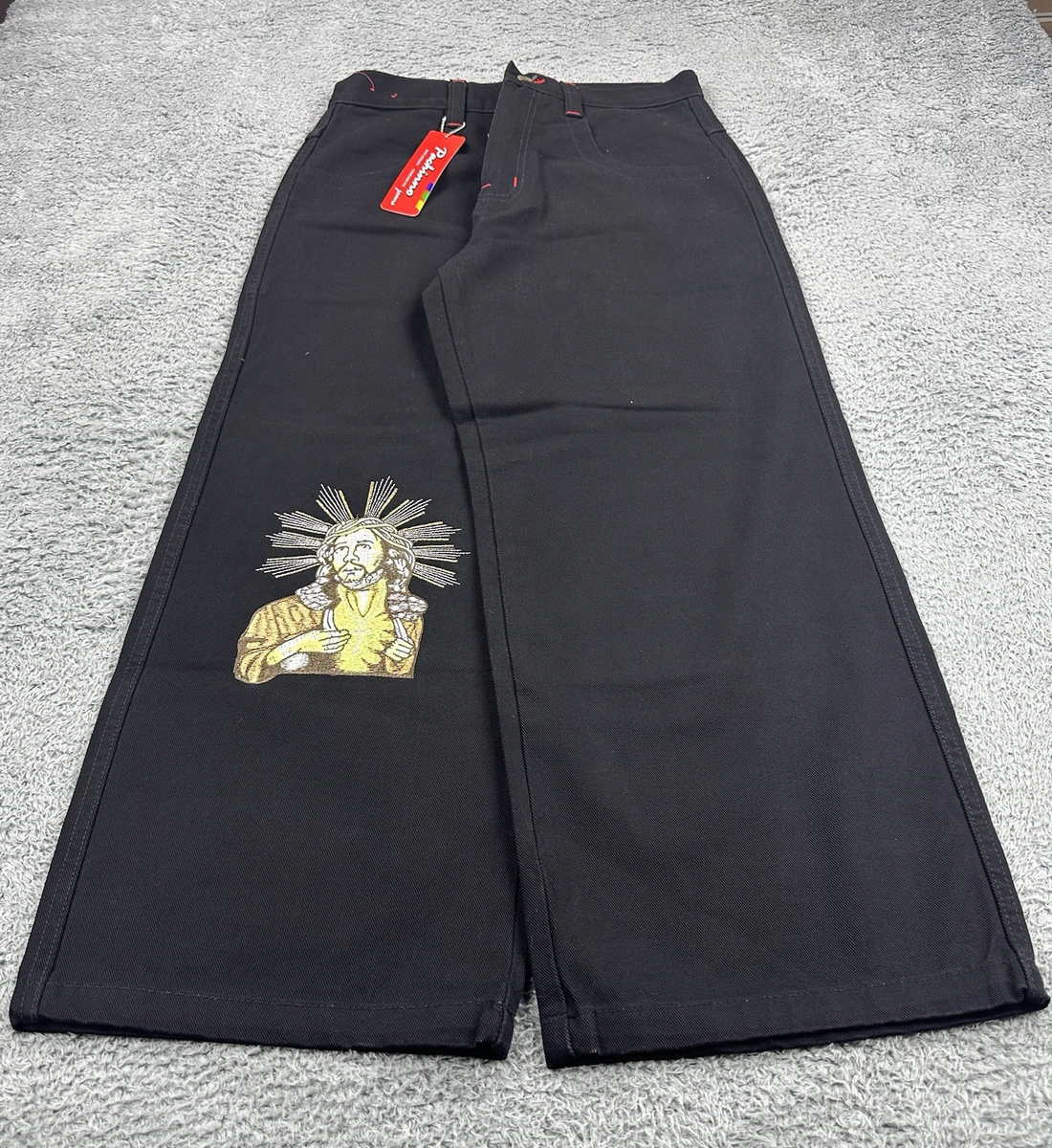 Jnco Style Baggy Jeans Men 32x29 Y2K Grunge Wide 11 Leg Opening