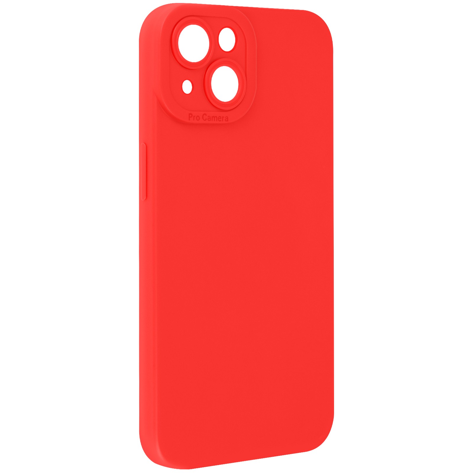 Coque iPhone 14 rouge mat idéale pour sécuriser vos photos en voyage