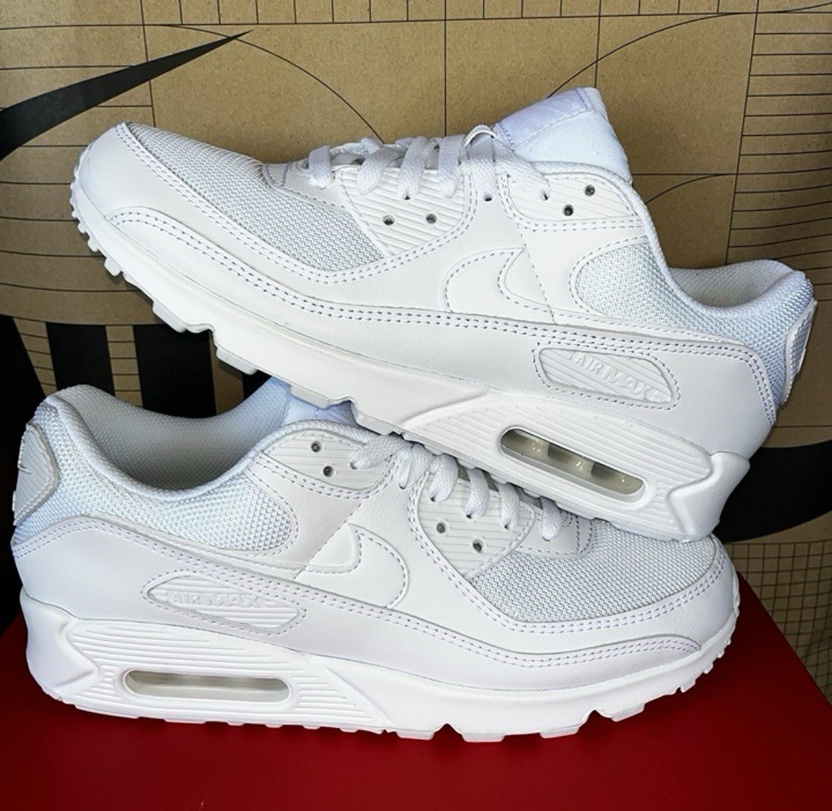 Size 8 - Nike Air Max 90 Triple White 2020 for sale online | eBay