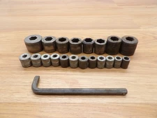 Lot Of 21 Pieces Vintage Indestro Mfg Co Chicago Hex Drive Allen Drive-FREE SHIP