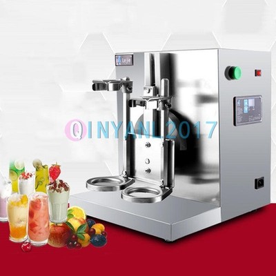 New Double-frame Auto Bubble Boba Tea Milk Shaker Shaking Making Machine 220V #i