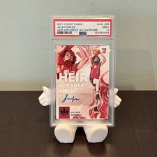 2021-22 Jalen Green Panini Court Kings Heir Apparent Sapphire RC Auto /25 PSA 9