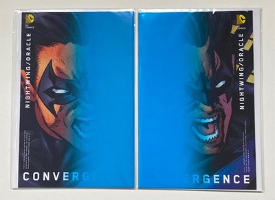 Convergence Nightwing and Oracle #1 - #2 NM 2015 Chip Kidd Variant Cover B Set