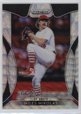 2019 Panini Prizm Blue Wave Prizm 34/60 Miles Mikolas #26 0q3