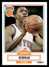 1990 Fleer Johnny Newman #127 New York Knicks
