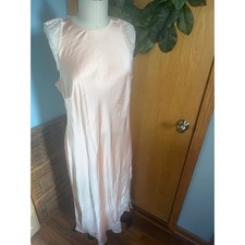 Future Collective Dress XXL Pink Sleeveless Lace Trim Casual Nightgown