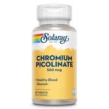 Solaray Chromium Picolinate Tablets, 500 mcg  60 Count