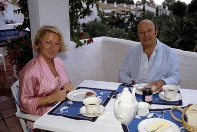 Frederic Dard In Marbella. Marbella - November 1988 - Portrait of - Old Photo
