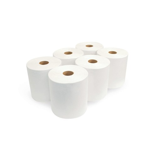 Rollo de toallas universales Morcon Paper Morsoft, 1 capa, 8" x 800 pies, 6 rollos/cartón - Imagen 2 de 7