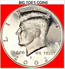 2002-S CLAD PROOF KENNEDY HALF DOLLAR, VERY BEAUTIFUL  PROOF COIN, FAST SHIPPING