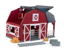   20 Pieces Wooden Animal Barn Toy Set   Pretend Play for Toddlers Wooden Barn