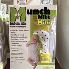 Munch Mitt Mini Baby Teething Mitten - Yellow