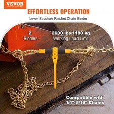 Chain Binder Ratchet Load Binder 14516 2600 lbs for Tie Down 2 Pack